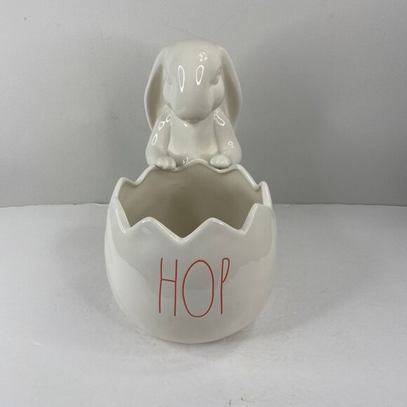 Rae Dunn Hop Bunny Easter Planter Pot Container - Picture 9 of 9